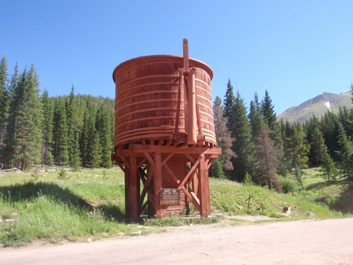 Water Tank for the C and S Railroad near Boreas Pass.
